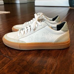 P448 Leather Sneaker, Size 41, Soho White/Ele